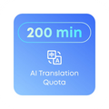 200 分鐘翻譯配額