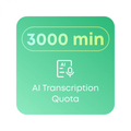 3000 Mins Transcription Quota